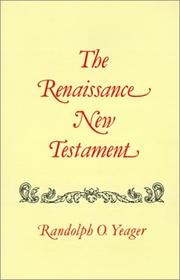 Cover of: The Renaissance New Testament Volume 3: Matthew 19-28 (Renaissance New Testament)
