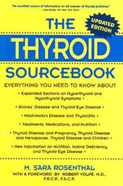 The thyroid sourcebook by M. Sara Rosenthal