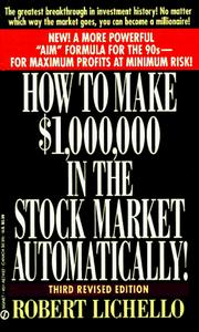 Cover of: How to make $1,000,000 in the stock market--automatically | Robert Lichello