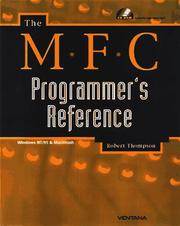 Cover of: The MFC Programmer's Reference by Robert D. Thompson, Robert D. Thompson