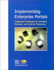 Cover of: Implementing Enterprise Portals: Integration Strategies for Intranet, Extranet, and Internet Resources