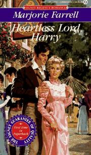 Cover of: Heartless Lord Harry by Marjorie Farrell