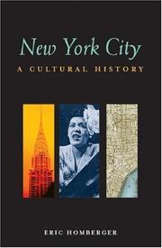 Cover of: New York City: A Cultural History (Cultural Histories)