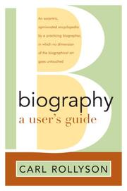 Cover of: Biography: A User's Guide