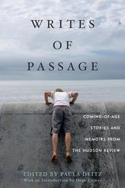 Cover of: Writes of Passage: Coming-of-Age Stories and Memoirs from The Hudson Review