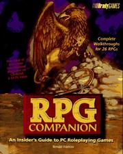 Cover of: RPG Companion by WARTOW