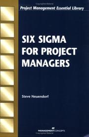 Cover of: Six Sigma for Project Managers (Project Management Essential Library)