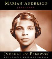 Cover of: Marian Anderson (Journey to Freedom)