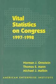 Cover of: Vital Statistics on Congress 1997-1998 (Vital Statistics on Congress, 1997-98)