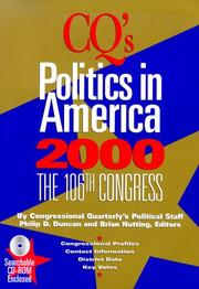 Cover of: Cq's Politics in America 2000: The 106th Congress (Politics in America)