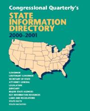 Cover of: State Information Directory 2000-2001 (State Information Directory) by 
