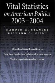 Cover of: Vital Statistics on American Politics, 2003-2004 (Vital Statistics on American Politics)