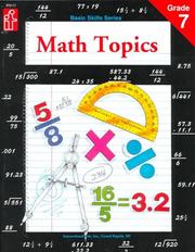 Cover of: Math Topics, Grade 7 (Basic Skills Series)