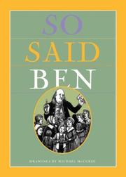 Cover of: So Said Ben by Michael McCurdy