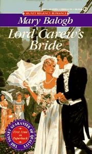 Cover of: Lord Carew's Bride