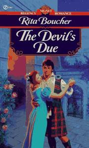 Cover of: The Devil's Due by Rita Boucher