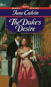 Cover of: The Duke's Desire by June Calvin