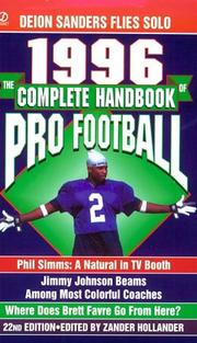 Cover of: The Complete Handbook of Pro Football 1996 by Zander Hollander