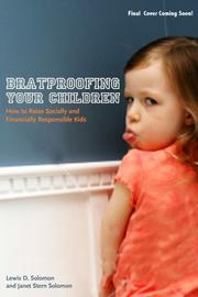 Cover of: Bratproofing Your Children by Lewis D. Solomon & Alan R. Palmiter