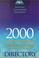 Cover of: 2000 Directory Juvenile and Adult Correctional Departments, Institutions,  Agencies & Paroling Authorities (Directory Adult and Juvenile Correctional Departments, ... Agencies & Probation & Parole Authorities)