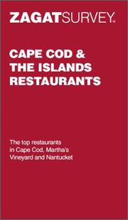 Cover of: Zagatsurvey Cape Cod & the Islands Restaurants (Zagat Survey: Cape Cod & the Islands Restaurants) by Zagat Survey