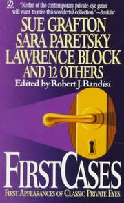 Cover of: First Cases 1 by Robert J. Randisi
