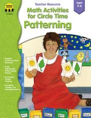 Cover of: Math Activities for Circle Time: Patterning (Math Activities for Circle Time)