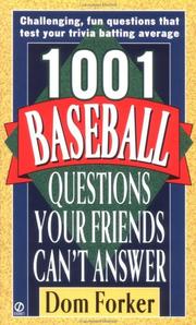 Cover of: 1,001 baseball questions your friends can't answer
