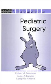 Cover of: Pediatric Surgery (Landes Bioscience Medical Handbook (Vademecum))