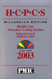 Cover of: Hcpcs 2003 Codes on Disk (3.5 Disk With Hcpcs 2003, Millennium Edition, Health Care Procedure Coding System, National Level Ii, Medicare Codes and