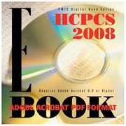 Cover of: HCPCS 2008 E-book, PDF Format (Pmic Digital Book Series)