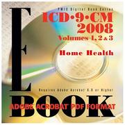 Cover of: ICD-9-CM 2008 Home Health Edition, PDF Format