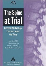 Cover of: The Spine at Trial: Practical Medicolegal Concepts About the Spine