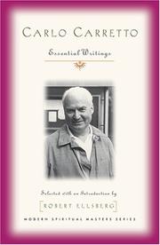 Cover of: Carlo Carretto: Essential Writings (Modern Spiritual Masters)