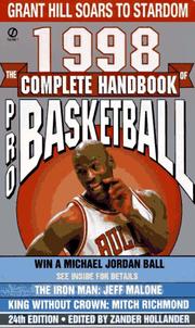 Cover of: Complete Handbook of Pro Basketball 1998 by Zander Hollander