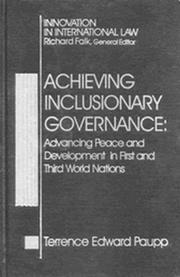 Achieving Inclusionary Governance by Terrence Edward Paupp