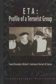 Cover of: ETA: Profile of a Terrorist Group (Terrorism Library Series)