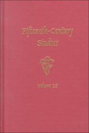 Cover of: Fifteenth-Century Studies Vol. 25 (Fifteenth-Century Studies) | 