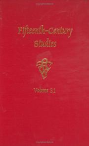 Cover of: Fifteenth-Century Studies Vol. 31 (Fifteenth-Century Studies)