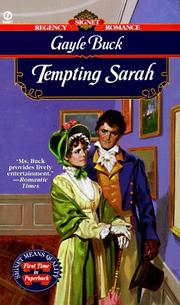 Cover of: Tempting Sarah by Gayle Buck