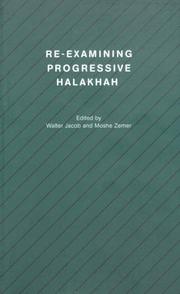 Cover of: Re-Examining Progressive Halakhah (Studies in Progressive Halakhah) by 