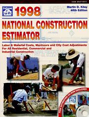 Cover of: 1998 National Construction Estimator (Includes 1 CD-Rom)
