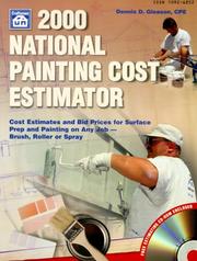 Cover of: 2000 National Painting Cost Estimator (National Painting Cost Estimator, 2000)
