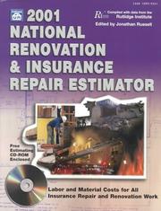 Cover of: 2001 National Renovation & Insurance Repair Estimator (National Renovation & Insurance Repair Estimator (W/CD))