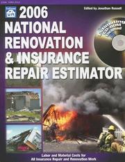 Cover of: 2006 National Renovation & Insurance Repair Estimator (National Renovation and Insurance Repair Estimator) by Jonathan Russell