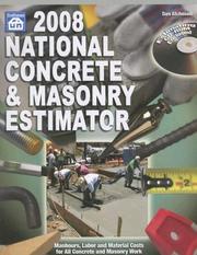 Cover of: 2008 National Concrete & Masonry Estimator