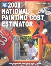 Cover of: 2008 National Painting Cost Estimator