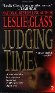 Cover of: Judging Time (April Woo Suspense Novels) by Leslie Glass