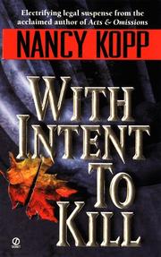 Cover of: With Intent to Kill