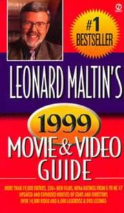 Cover of: Leonard Maltin's Movie and Video Guide 1999 (Serial) by Leonard Maltin